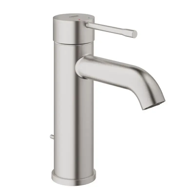 Baterie lavoar monocomanda cu ventil inclus, finisaj supersteel, Grohe Essence
