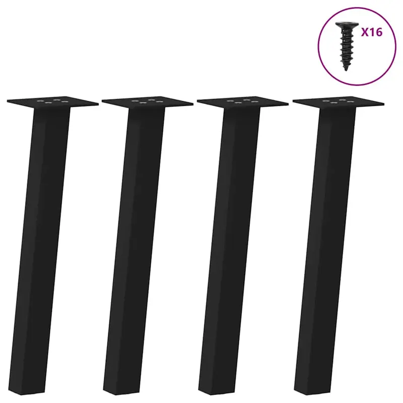 picioare masuta de cafea 4 buc negru 30 cm otel