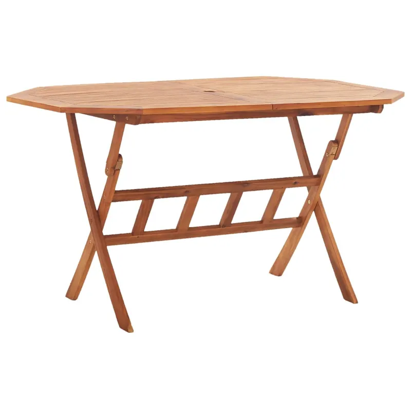 masa de gradina pliabila, 135x85x75 cm, lemn masiv de acacia