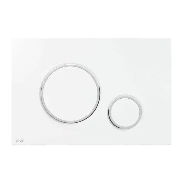 Clapeta de actionare Alca Thin M770 alb - crom lucios