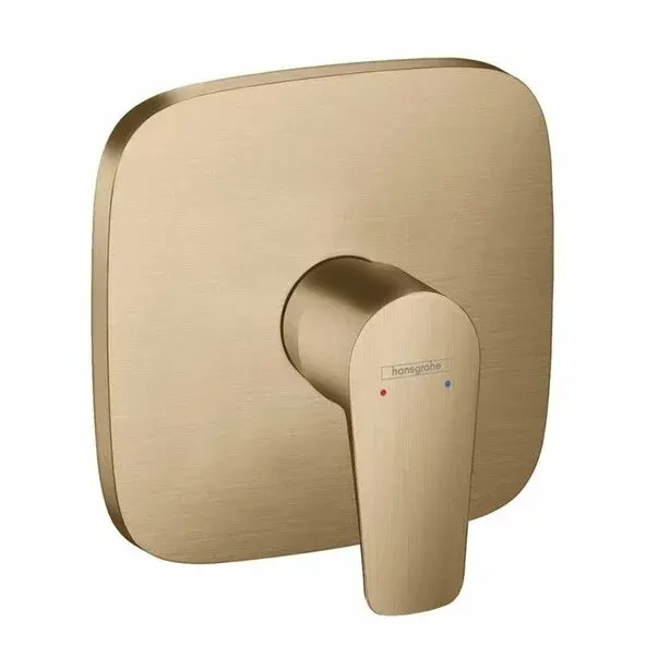 Baterie dus incastrata Hansgrohe Talis E monocomanda bronz periat