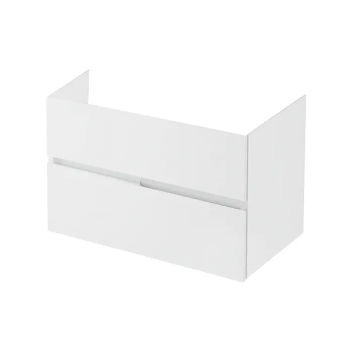Mobilier suspendat pentru lavoar 80 cm, alb lucios, Fluminia Toledo