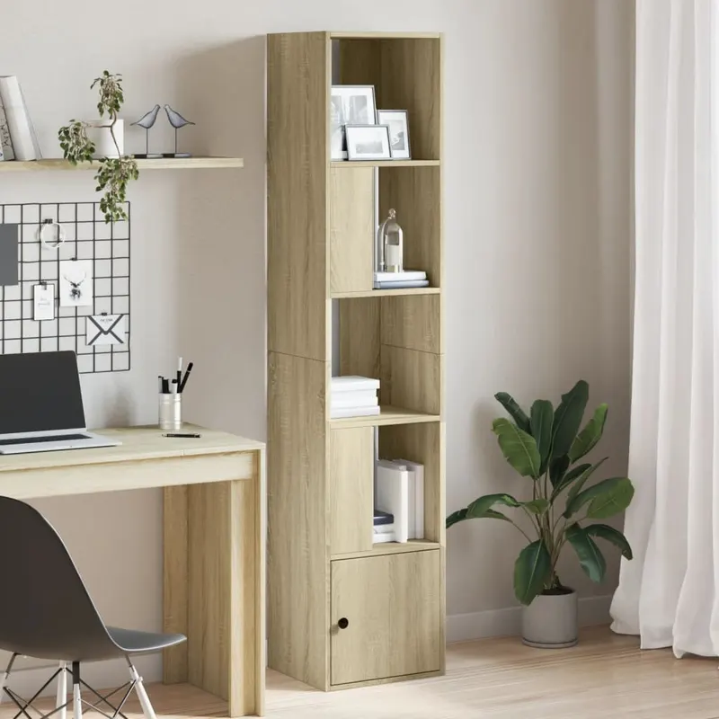 biblioteca, stejar sonoma, 40x36x189 cm, lemn prelucrat