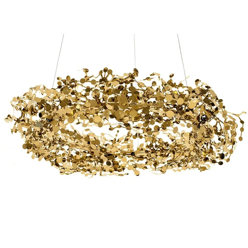 Lampa suspendata BIANKA GOLD - Ø 80cm