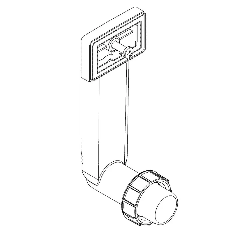Preaplin chiuveta bucatarie Grohe 42620SD0, ornament, tub evacuare, ABS